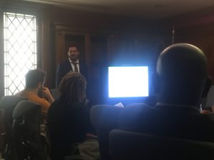 Karl Dowden leading the April 24, 2019 Workshop